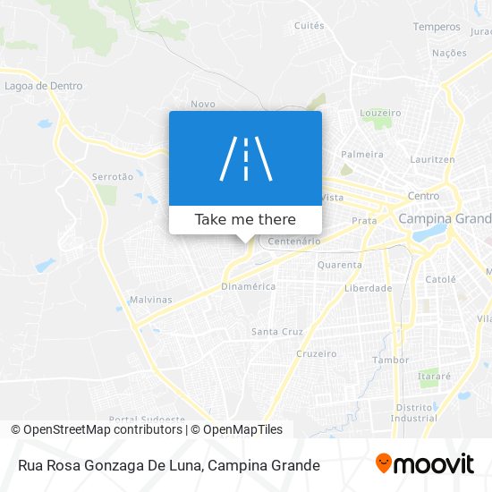 Mapa Rua Rosa Gonzaga De Luna