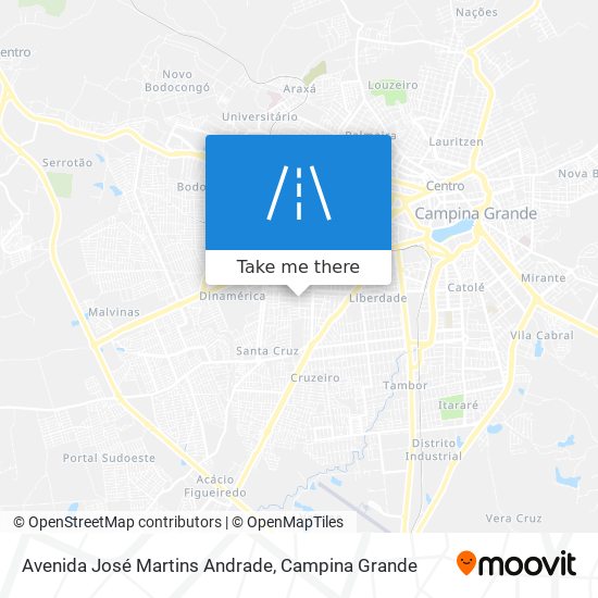 Avenida José Martins Andrade map