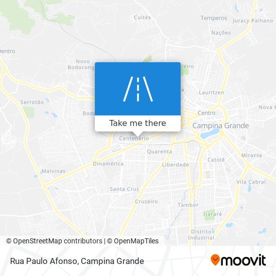 Mapa Rua Paulo Afonso