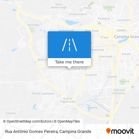 Rua Antônio Gomes Pereira map
