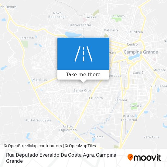 Rua Deputado Everaldo Da Costa Agra map