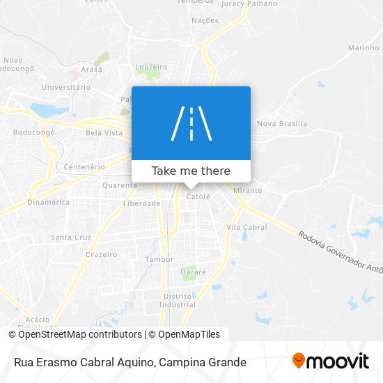 Mapa Rua Erasmo Cabral Aquino