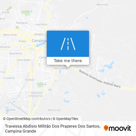 Travessa Abdisio Militão Dos Prazeres Dos Santos map