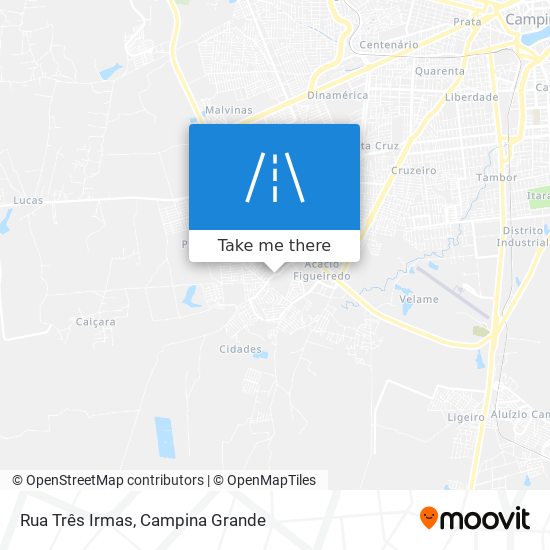 Rua Três Irmas map