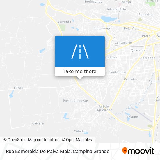 Mapa Rua Esmeralda De Paiva Maia