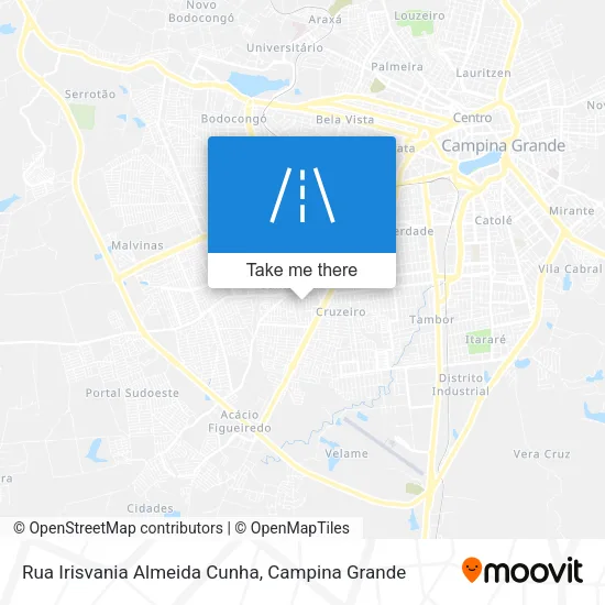 Rua Irisvania Almeida Cunha map