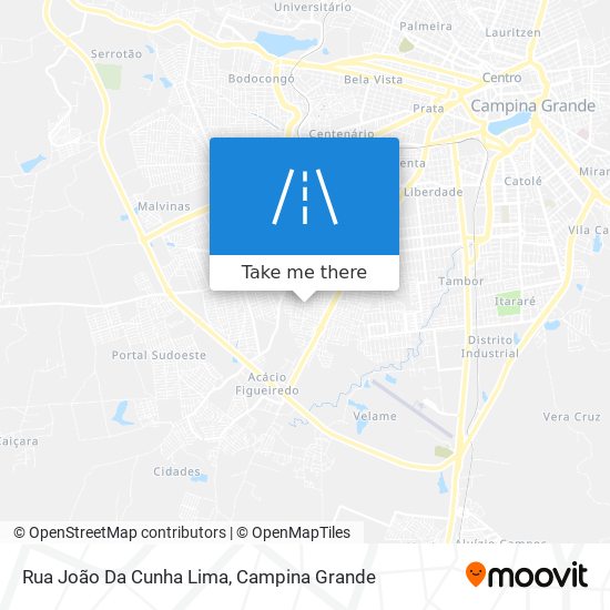 Mapa Rua João Da Cunha Lima