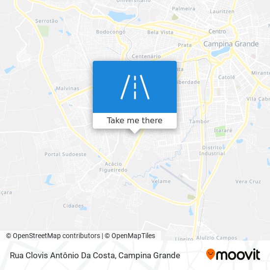 Mapa Rua Clovis Antônio Da Costa