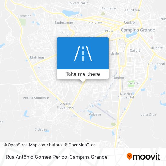 Mapa Rua Antônio Gomes Perico