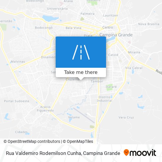 Rua Valdemiro Rodemilson Cunha map