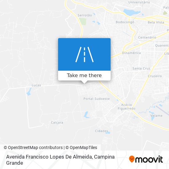 Avenida Francisco Lopes De Almeida map