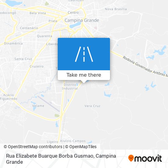 Rua Elizabete Buarque Borba Gusmao map