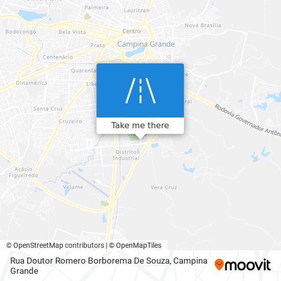 Mapa Rua Doutor Romero Borborema De Souza