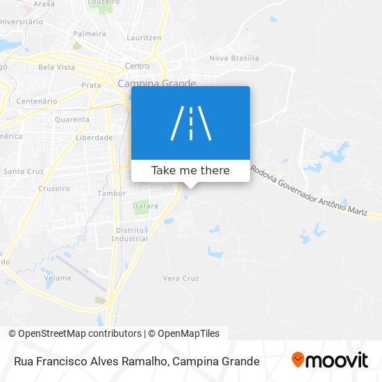 Mapa Rua Francisco Alves Ramalho