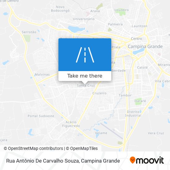 Mapa Rua Antônio De Carvalho Souza