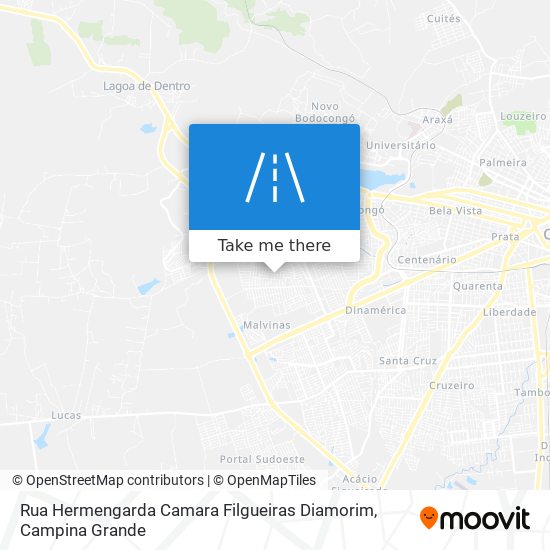 Mapa Rua Hermengarda Camara Filgueiras Diamorim
