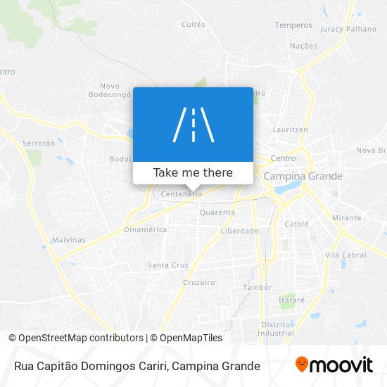 Mapa Rua Capitão Domingos Cariri