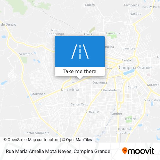 Mapa Rua Maria Amelia Mota Neves