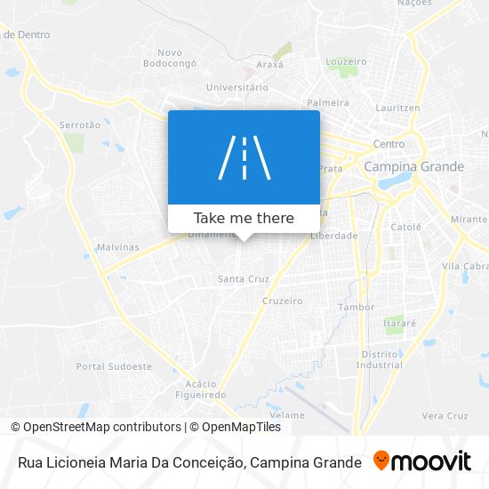 Mapa Rua Licioneia Maria Da Conceição