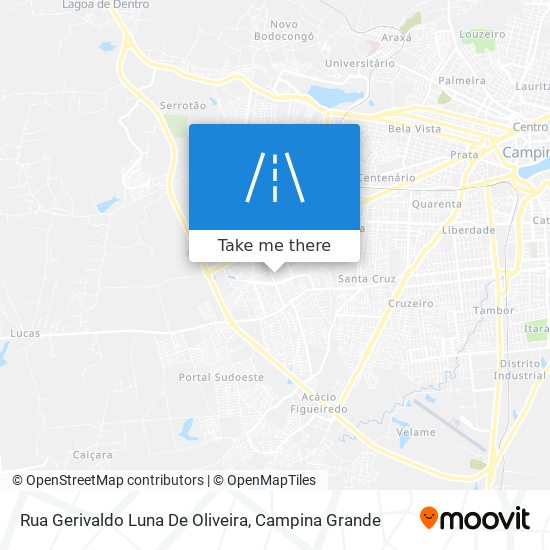 Mapa Rua Gerivaldo Luna De Oliveira
