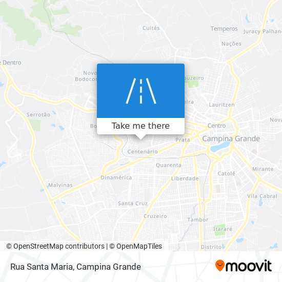 Mapa Rua Santa Maria