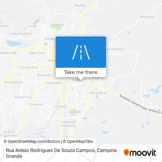 Mapa Rua Anísio Rodrigues De Souza Campos