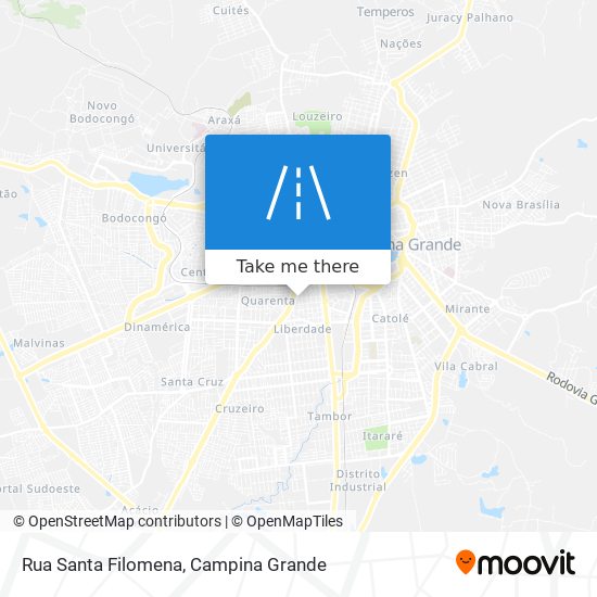 Mapa Rua Santa Filomena