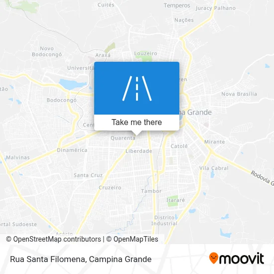 Rua Santa Filomena map