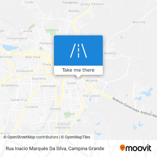 Mapa Rua Inacio Marquês Da Silva