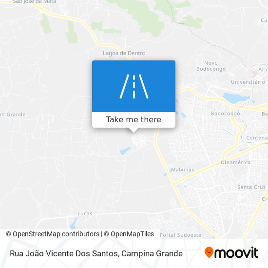 Mapa Rua João Vicente Dos Santos