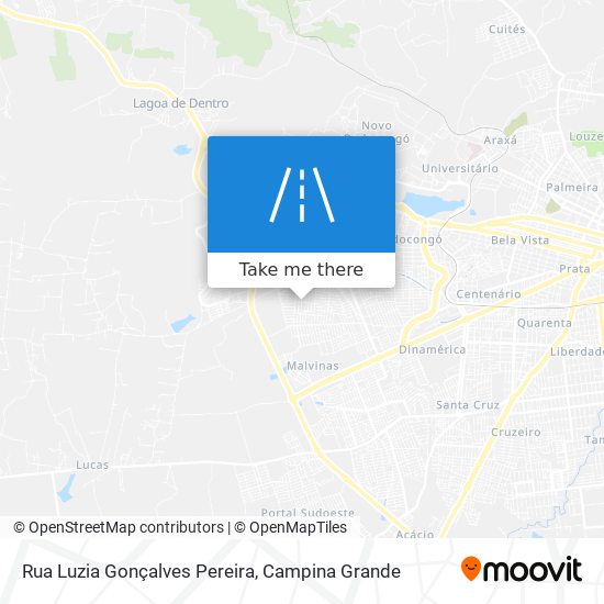 Mapa Rua Luzia Gonçalves Pereira