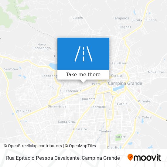 Mapa Rua Epitacio Pessoa Cavalcante