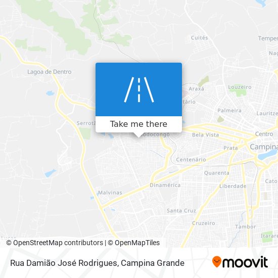 Mapa Rua Damião José Rodrigues