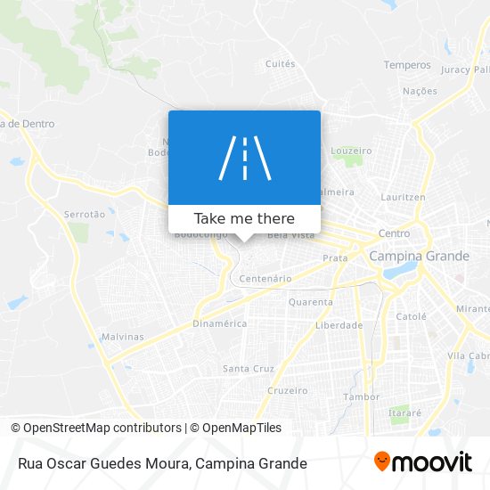 Mapa Rua Oscar Guedes Moura