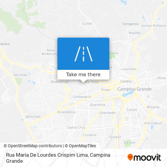 Rua Maria De Lourdes Crispim Lima map