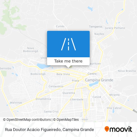Mapa Rua Doutor Acácio Figueiredo
