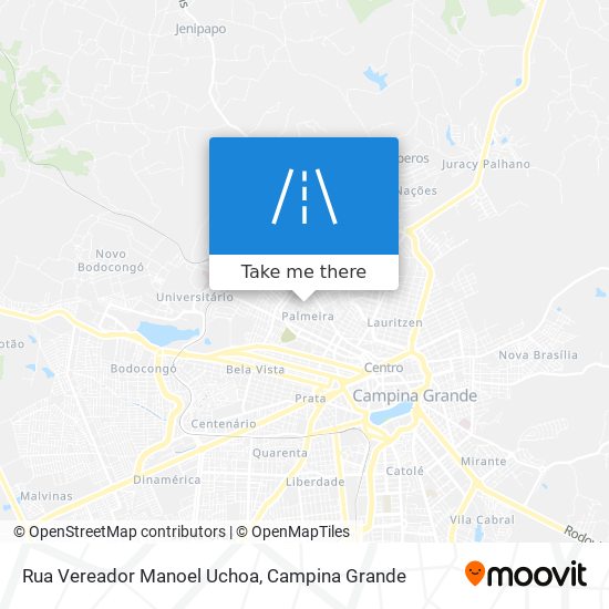 Mapa Rua Vereador Manoel Uchoa
