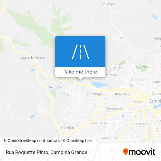 Mapa Rua Roquette Pinto