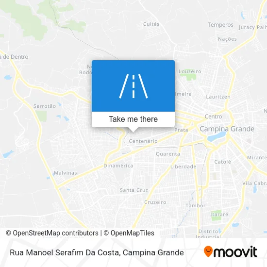 Rua Manoel Serafim Da Costa map
