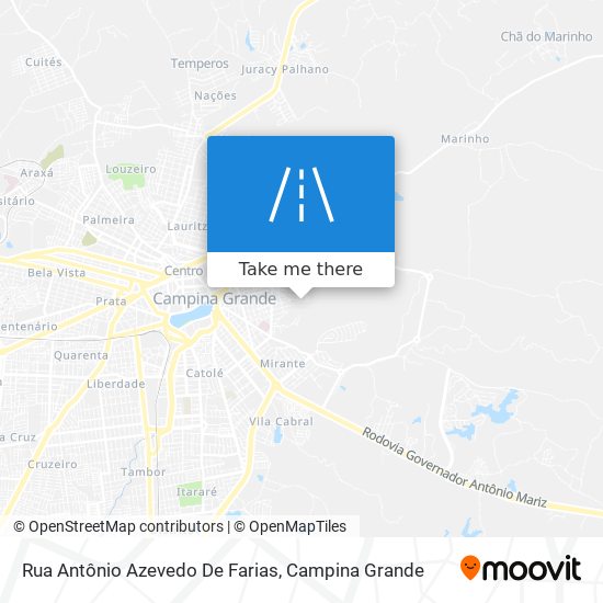 Mapa Rua Antônio Azevedo De Farias