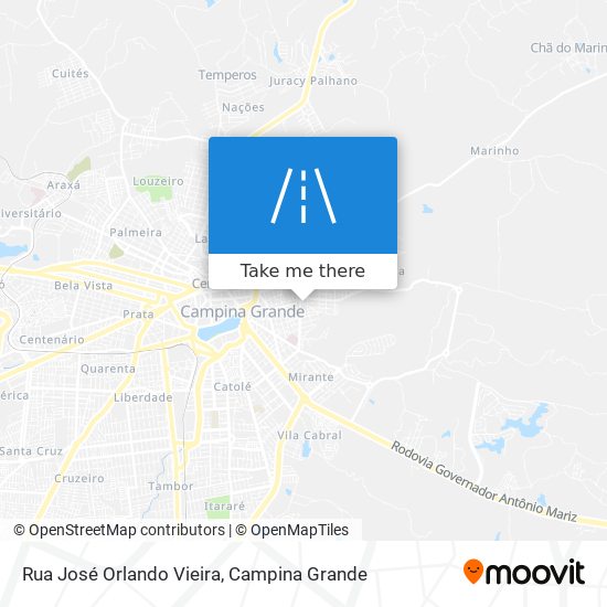 Rua José Orlando Vieira map