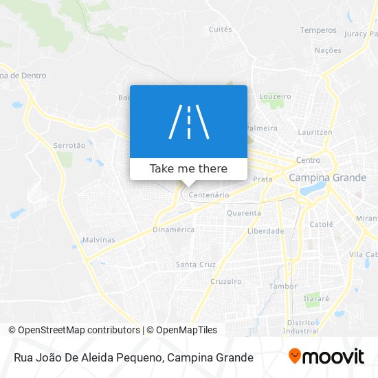 Mapa Rua João De Aleida Pequeno