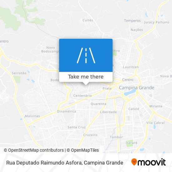 Mapa Rua Deputado Raimundo Asfora