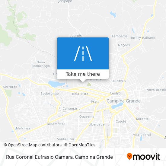 Mapa Rua Coronel Eufrasio Camara