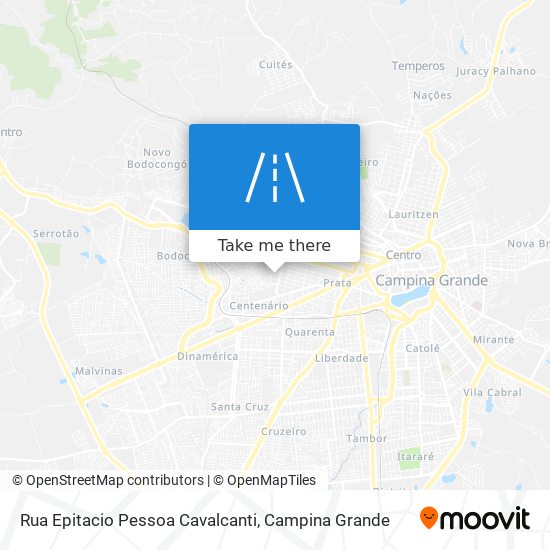Mapa Rua Epitacio Pessoa Cavalcanti