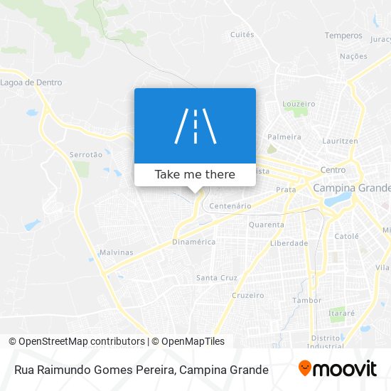 Mapa Rua Raimundo Gomes Pereira