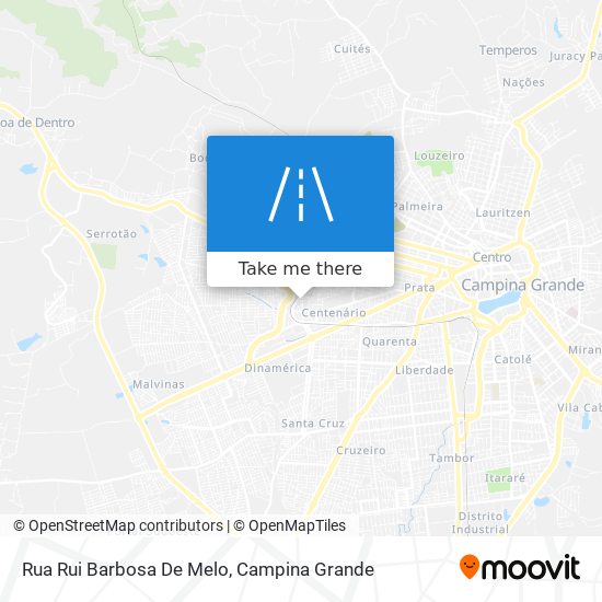 Mapa Rua Rui Barbosa De Melo