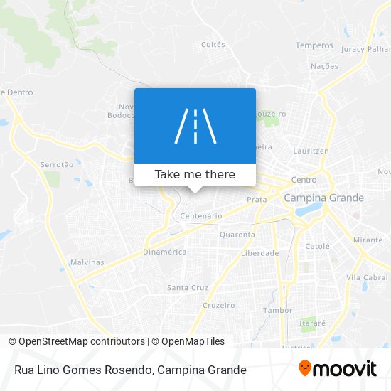 Mapa Rua Lino Gomes Rosendo