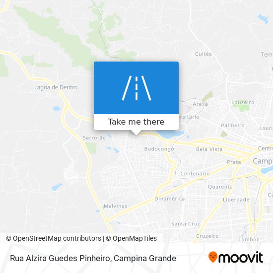 Mapa Rua Alzira Guedes Pinheiro