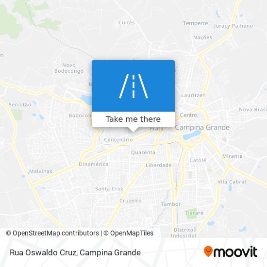 Mapa Rua Oswaldo Cruz